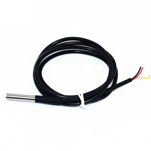 กันน้ำ 18B20 เซ็นเซอร์อุณหภูมิแพคเกจสแตนเลส - 1 เมตร