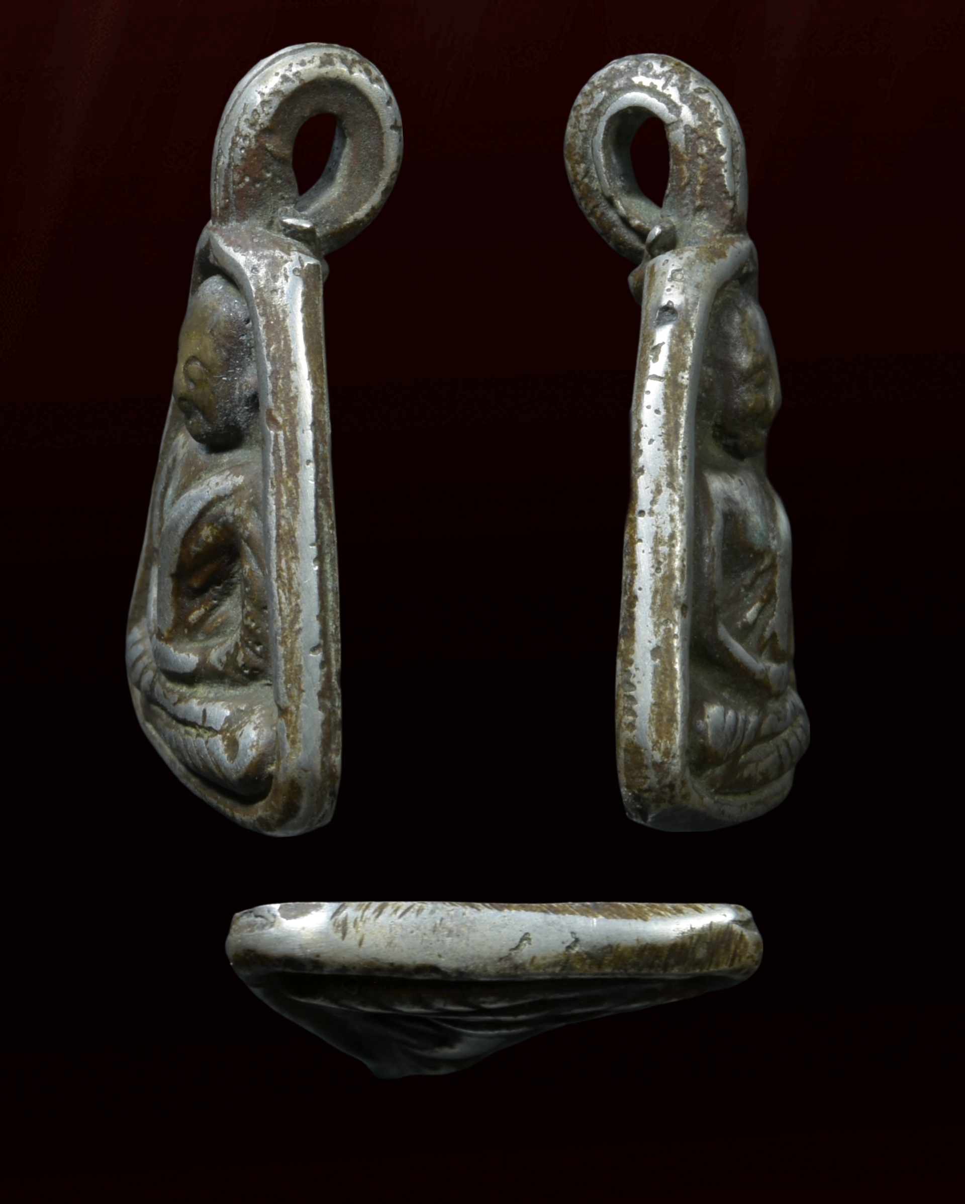 จอบหลวงพ่อเงิน จอบเล็ก เนื้อแก่เงิน