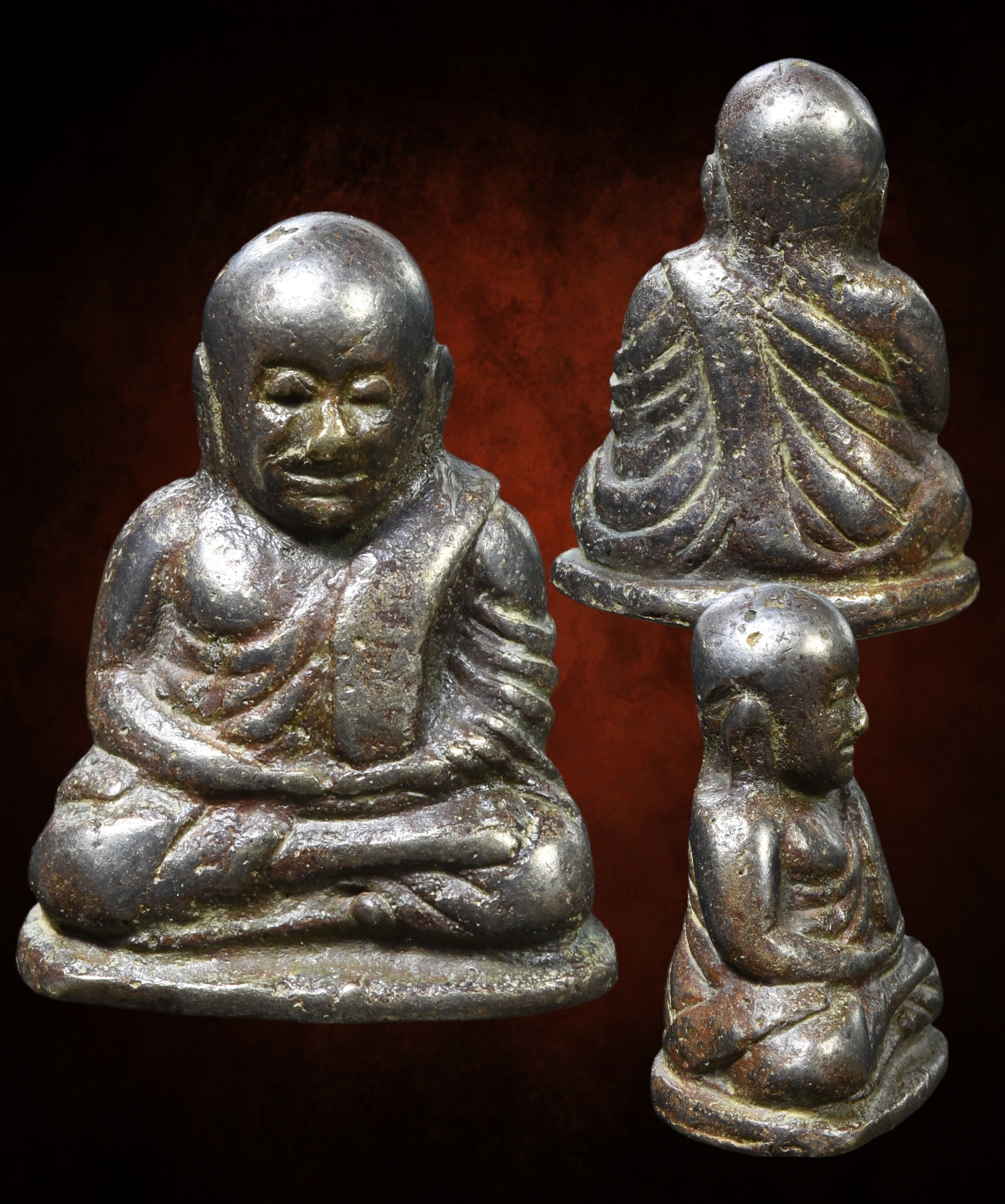 หลวงพ่อเงิน พิมพ์นิยม เนื้อแก่เงิน