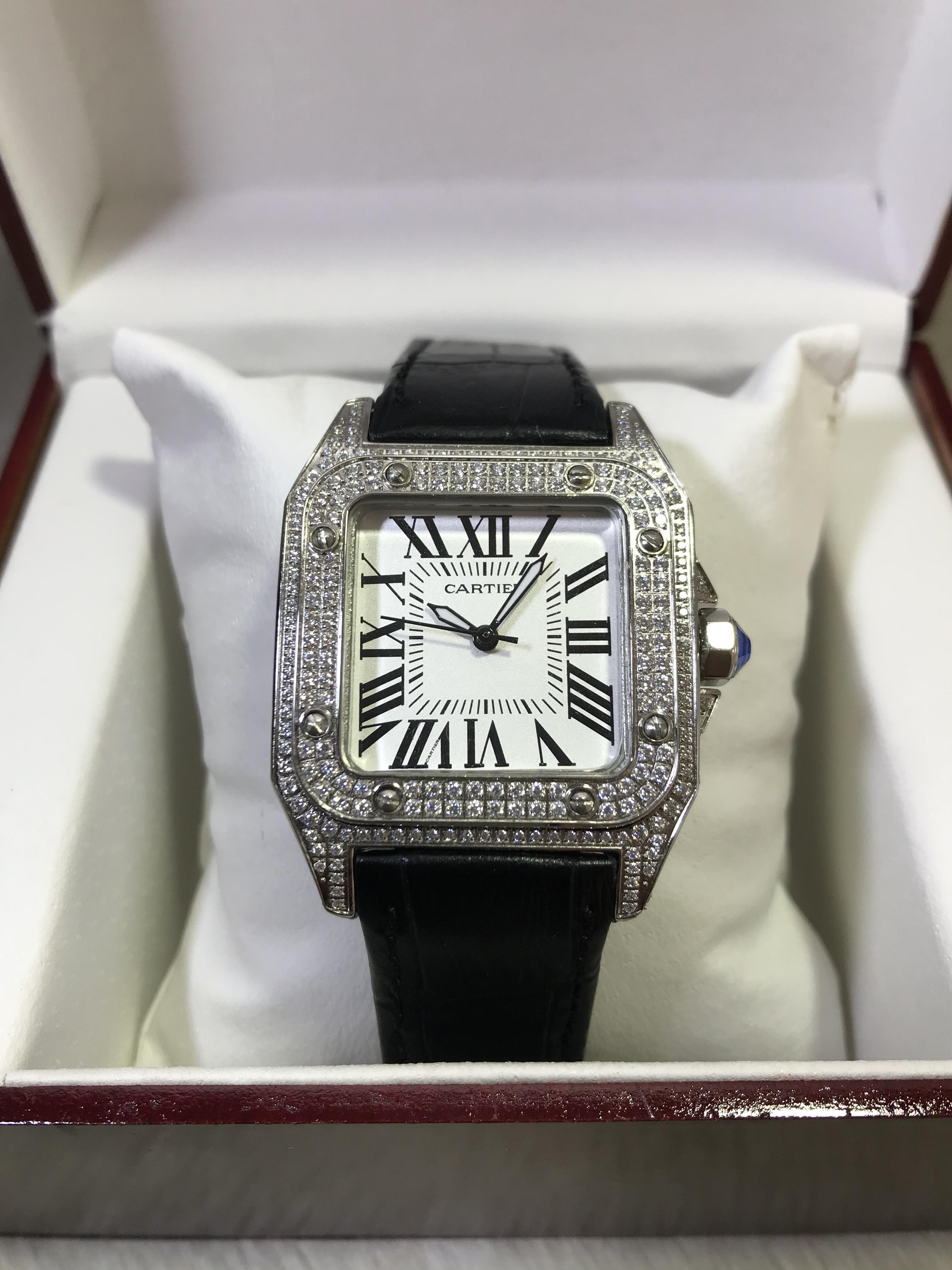 Cartier Santos 100 Diamond
