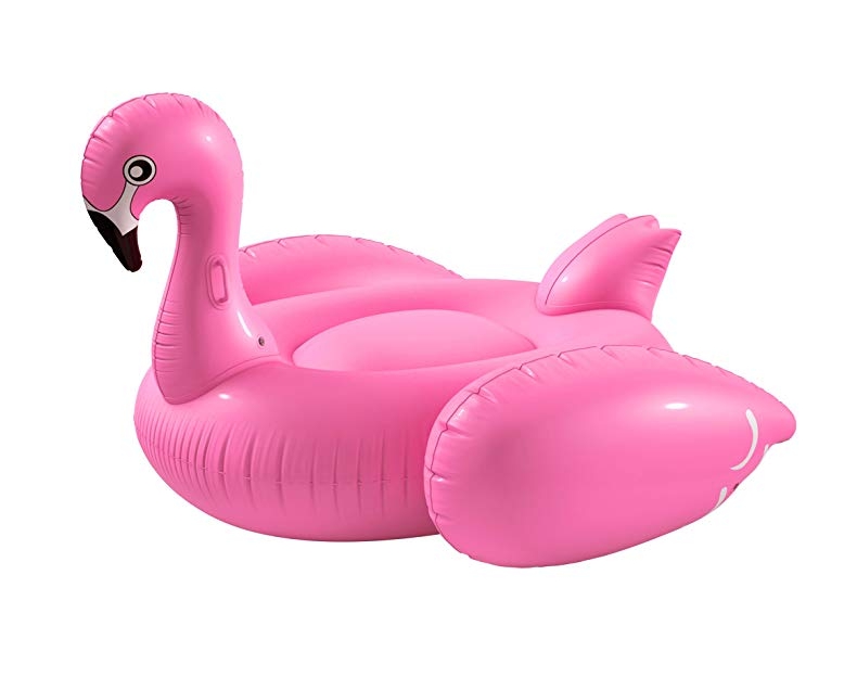 ห่วงยางฟลามิงโก้ สีชมพู Inflatable Giant Pink Flamingo Float