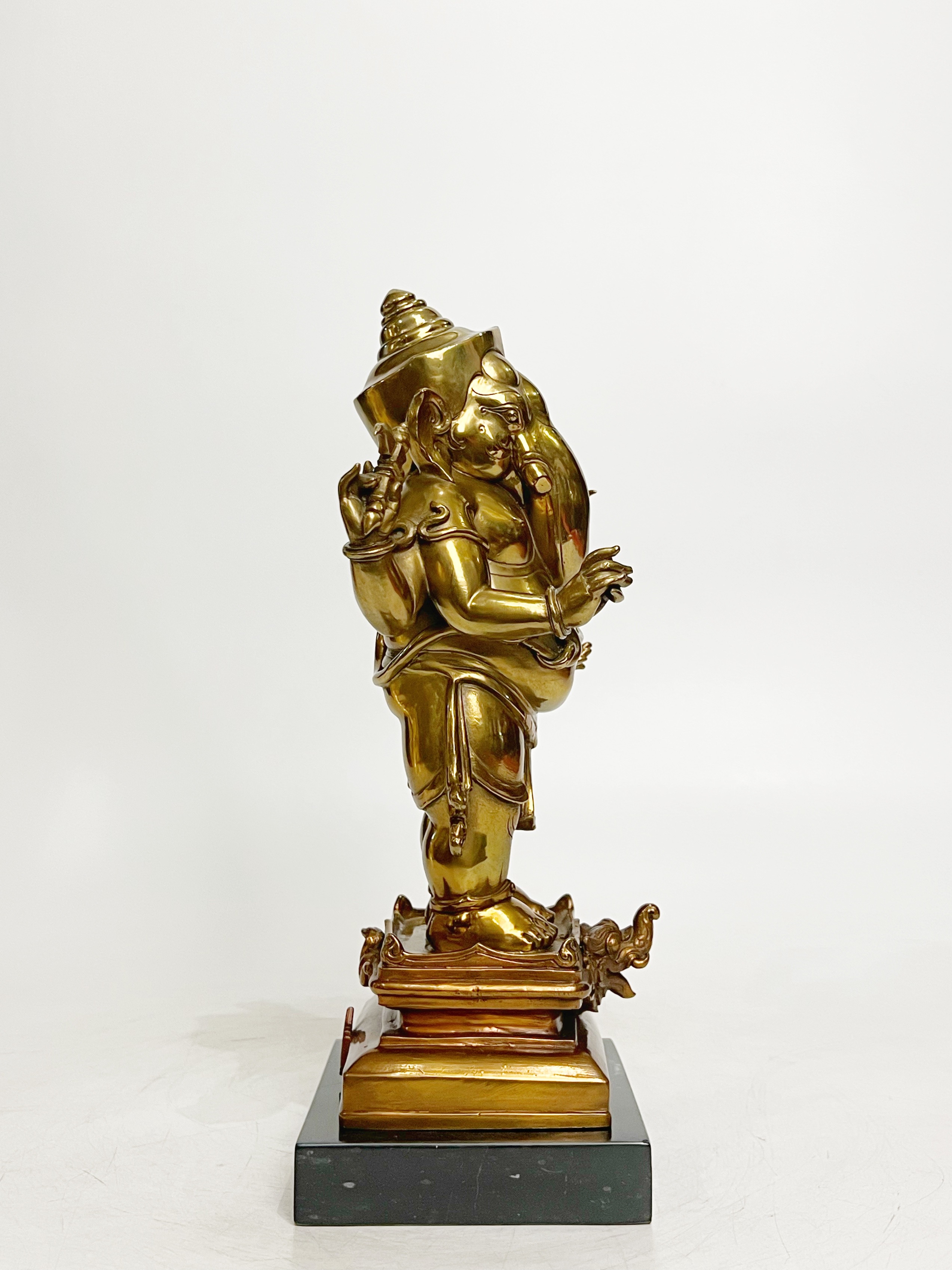 พระพิฆเนศ เทวรูปสรงน้ำ พระวินายักจตุรถีคเณศวร์ สูง 12 นิ้ว (หมายเลข5)