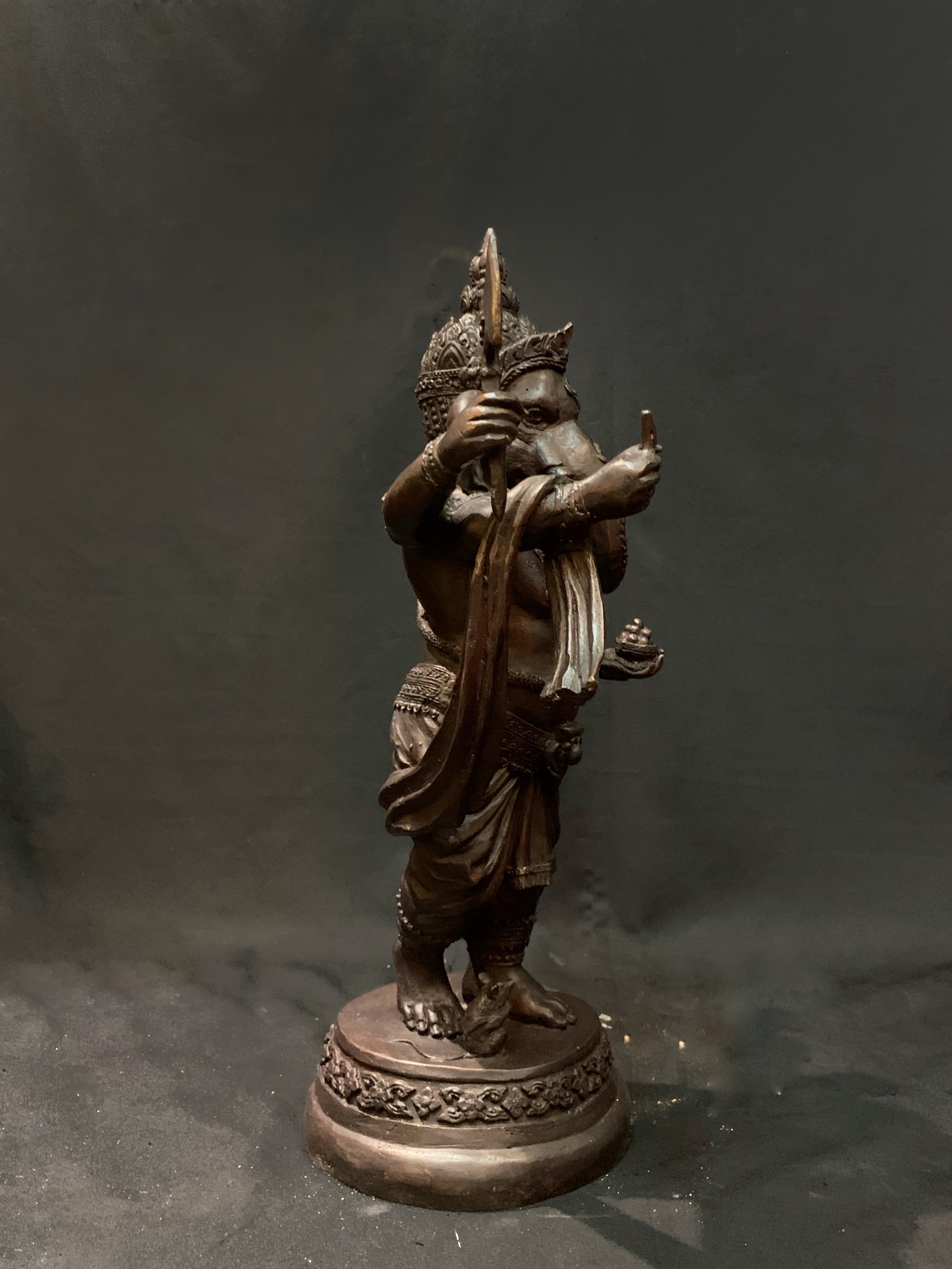 พระพิฆเนศ ปางไพรีพินาศ หน้าตัก 9 นิ้ว