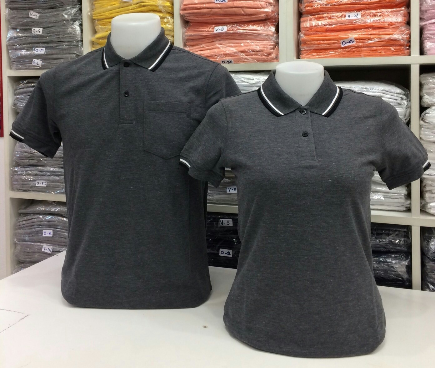 เสื้อโปโลหญิง-ชาย ไซต์ S-3XL