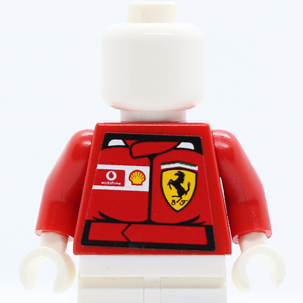 Racers Ferrari front, Vodafone back (Stickers) without Driver Name Pattern / Red Arms / White Hands