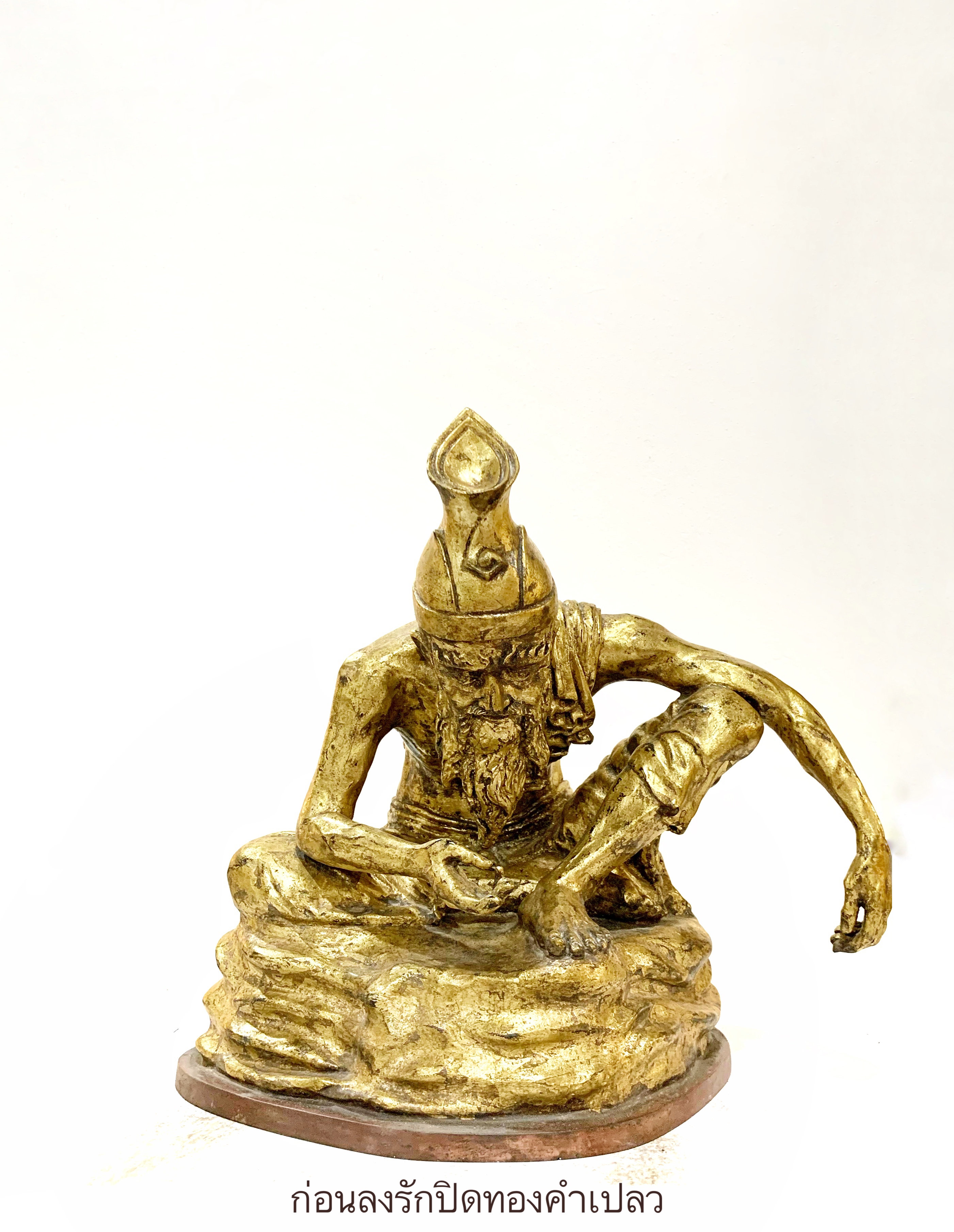 ตัวอย่างงานลงรักปิดทองคำเปลวเต็มองค์