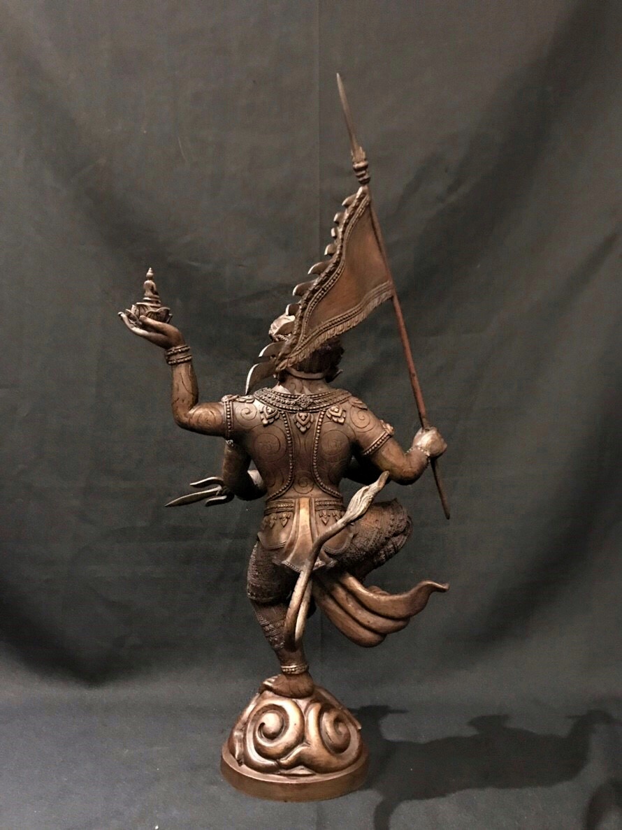 หนุมานชนะมาร ประทานพร หน้าตัก 9 นิ้ว