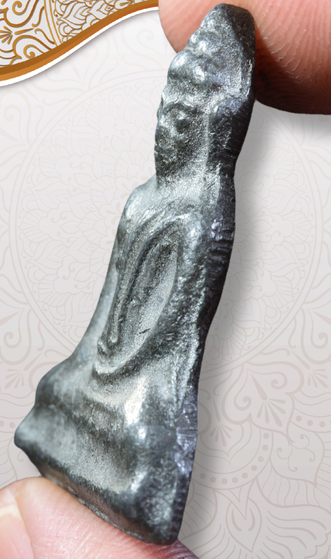 พระร่วงนั่ง หลวงพ่อมุ่ย เนื้อชินตะกั่ว