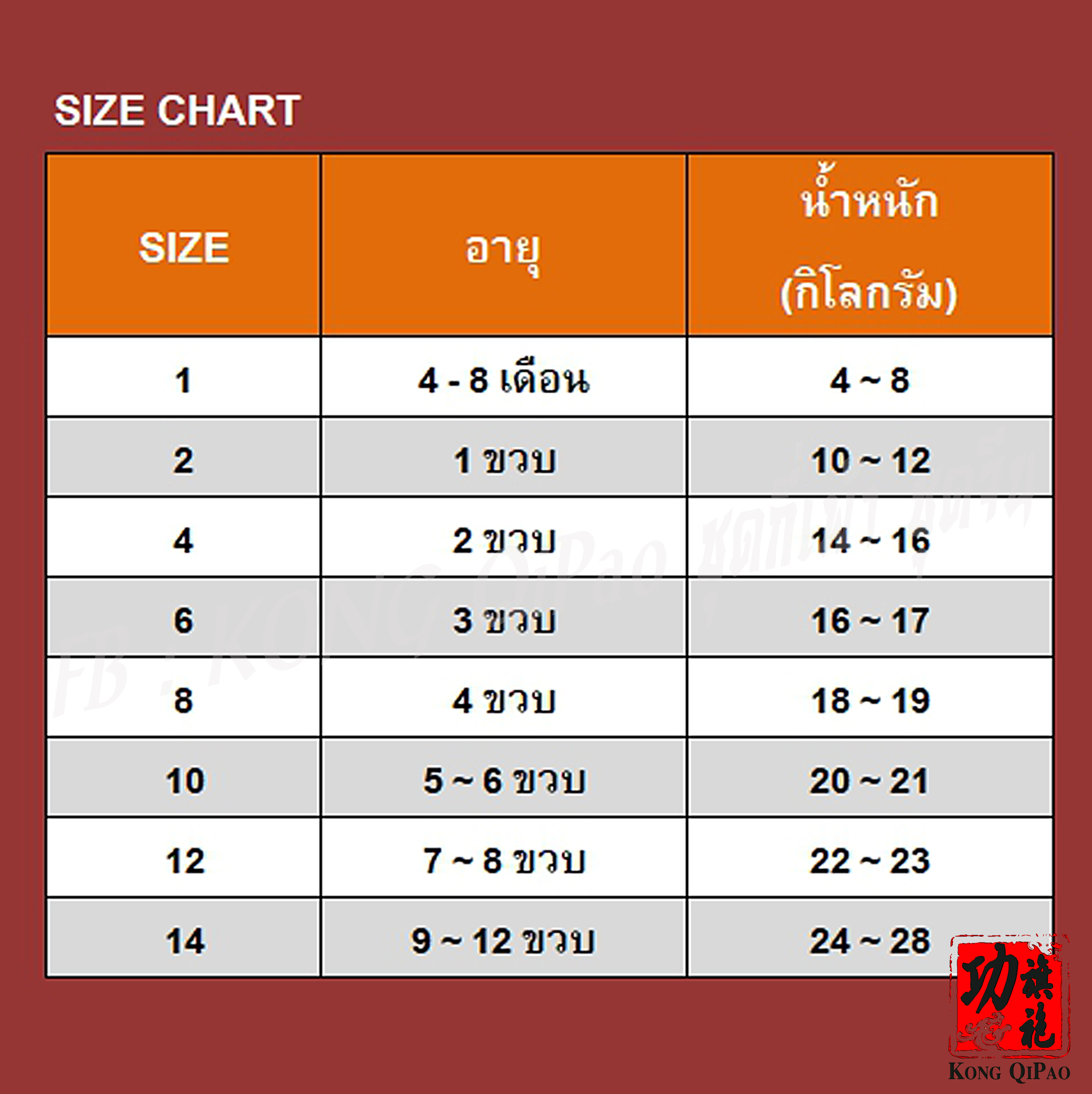 GL1012 กี่เพ้าเด็ก ลายมังกรเล็ก