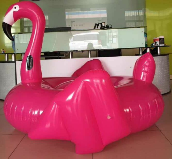ห่วงยางฟลามิงโก้ สีบานเย็น Inflatable Magenta Color Flamingo Pool Float