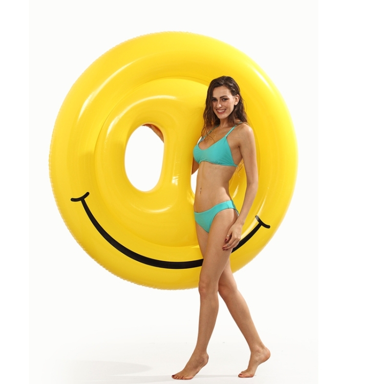ห่วงยาง หน้ายิ้ม Inflatable Smiley Face Ring Float