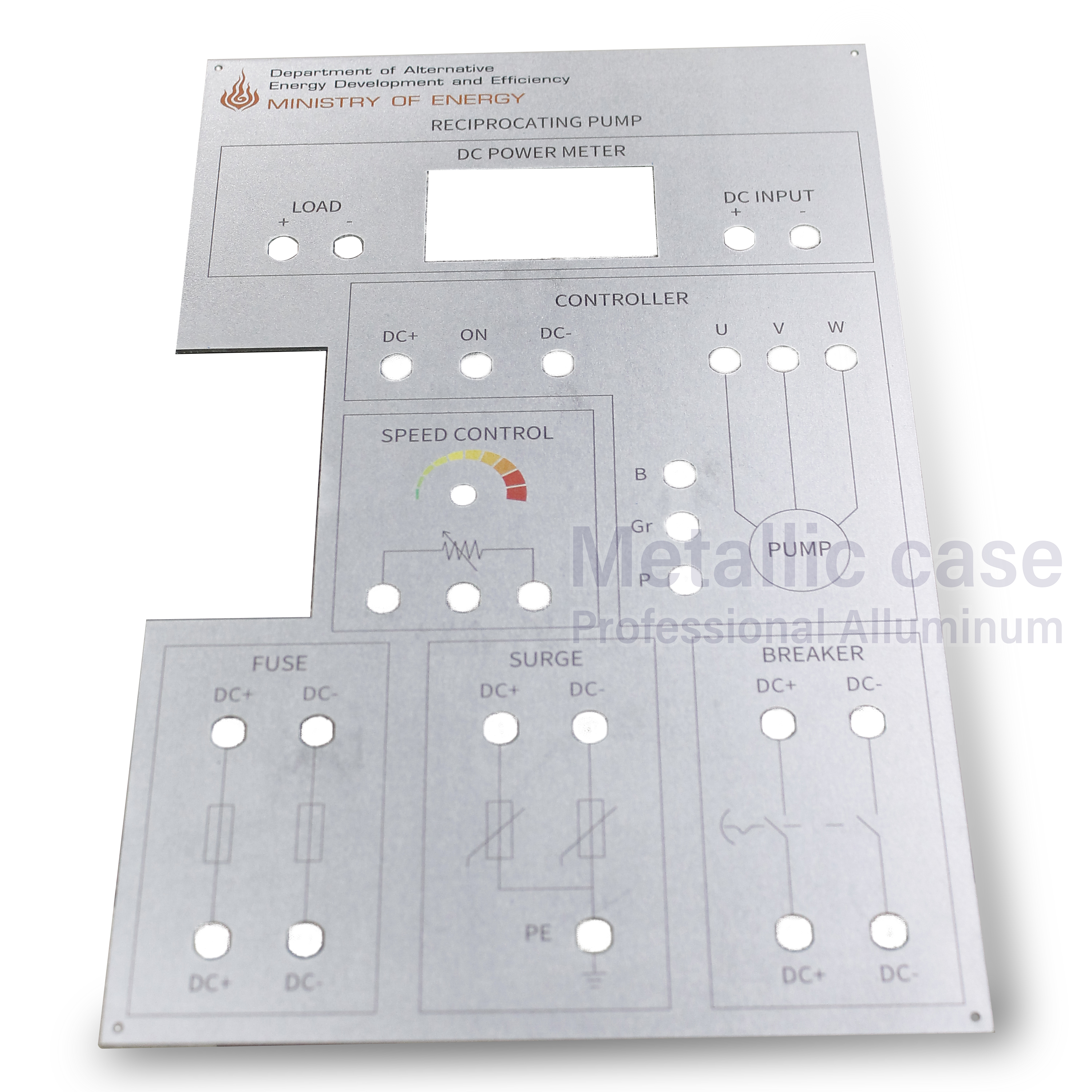 metallic case2-0613-AAA-6410 RECIPROCATING PUMP (Panel Watter Level แผ่นอลูมิเนียม)
