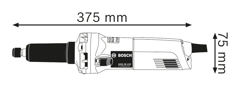 Bosch รุ่น GGS 28 LCE เครื่องเจียรคอตรง