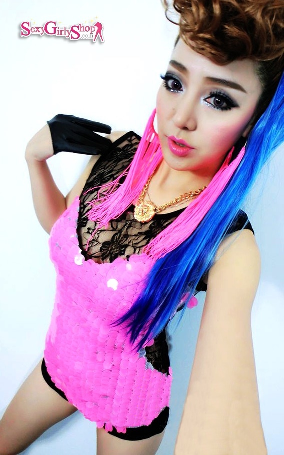 ชุดวันพีท ชุดแดนซเซอร์ ชุดแดนซเซอร์ชมพูนีออน ชุดเต้น ชุดจั๊มสูท