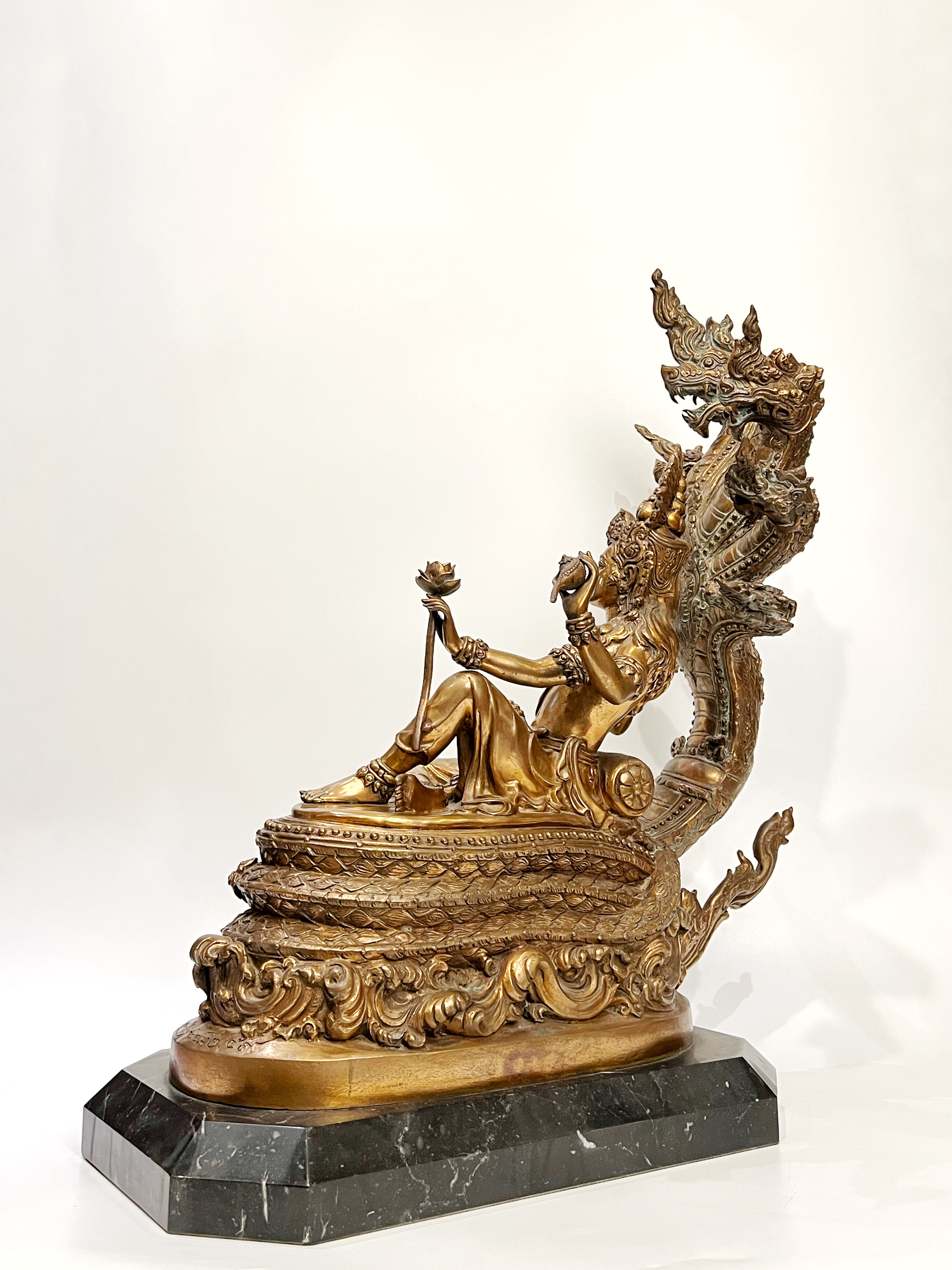 พระนารายณ์ บรรทมสินธุ์ (พระวิษณุอนันตศายิน) หน้าตัก 9 นิ้ว