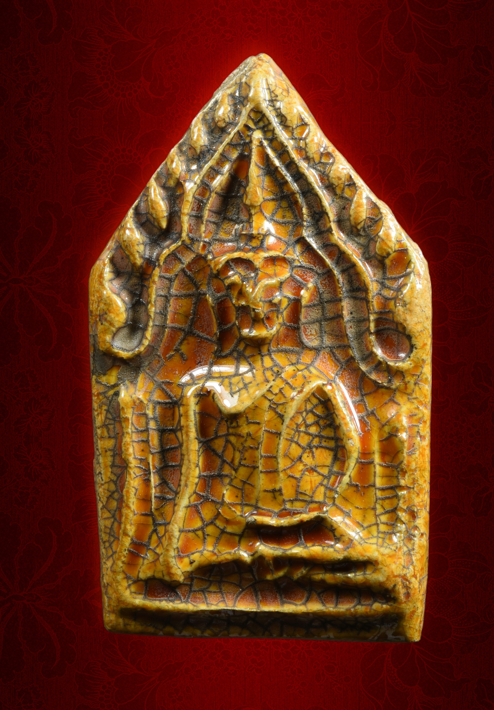 พระขุนแผนเนื้อเคลือบ อยุธยา
