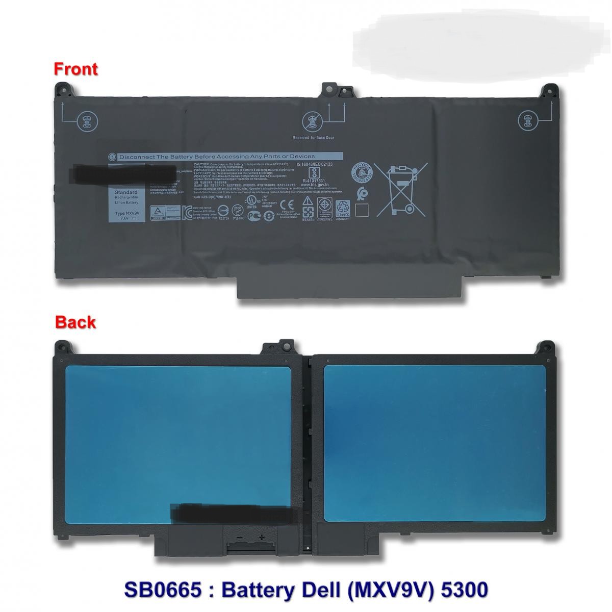SB0665 - BatteryDell(ORG)(MXV9V)5300,7300,7400