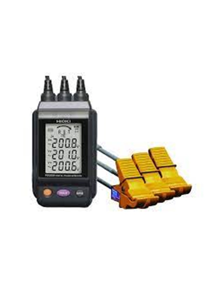 HIOKI PD3259-50 เครื่องตรวจวัดลำดับเฟสแบบไม่สัมผัส แสดงข้อมูลตัวเลข 4 บรรทัด