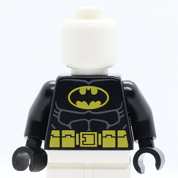Batman Logo in Yellow Oval with Muscles and Yellow Belt with Pockets Pattern