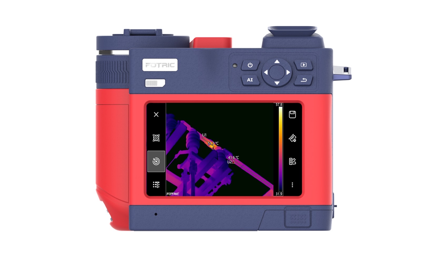 FOTRIC P9-L25 กล้องถ่ายภาพความร้อน 1280x1024 Pixels ย่านวัดอุณหภูมิ -20 °C to 2000 °C