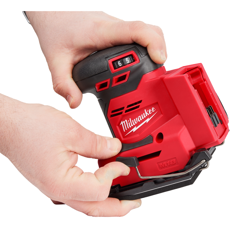 MILWAUKEE M18 BQSS-0 เครื่องขัดกระดาษทรายแบบสี่เหลี่ยมไร้สาย 18 โวลต์ (เครื่องเปล่า)