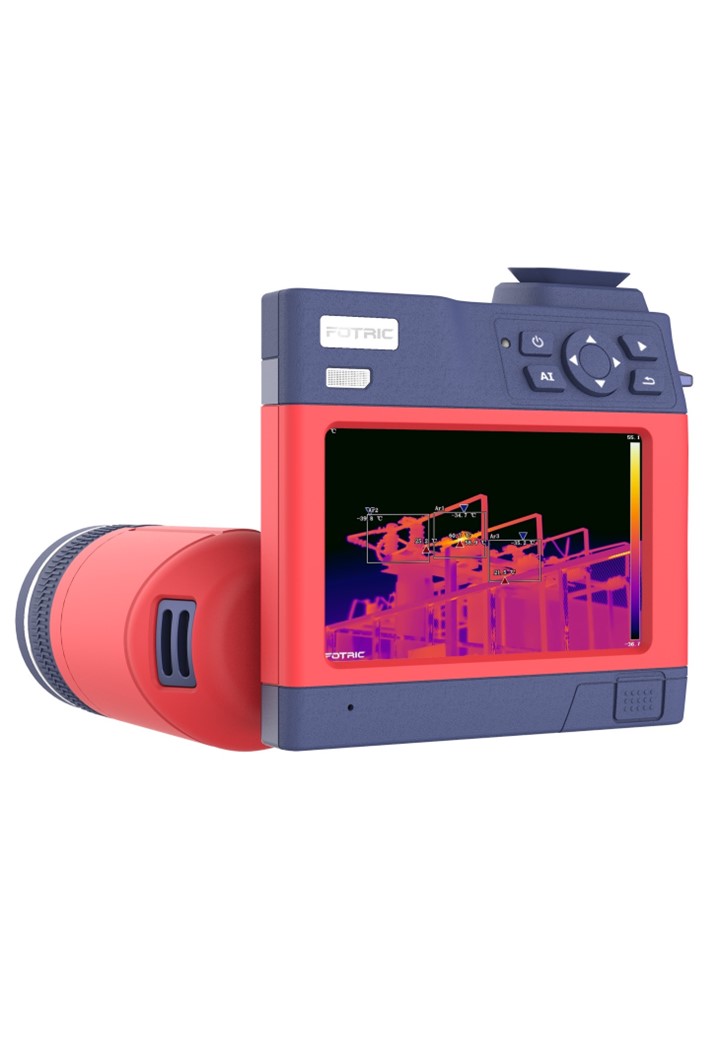FOTRIC P6-Dual-View Lens L25/L7 กล้องถ่ายภาพความร้อน 480x360 Pixels ย่านวัดอุณหภูมิ -20 °C to 1550 °C