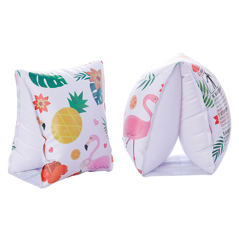 ปลอกแขนว่ายน้ำสำหรับเด็ก ลายผลไม้ ฟลามิงโก้ Inflatable Flamingo Arm Band for kid