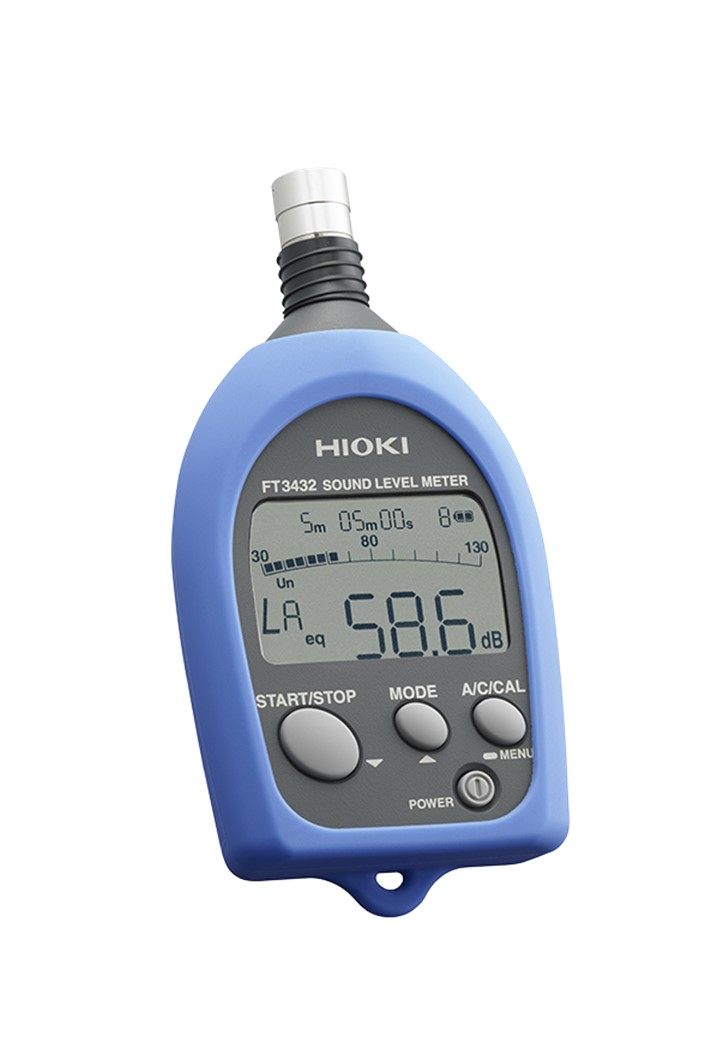 HIOKI FT3432 เครื่องวัดความดังเสียงมาตรฐาน IEC 61672-1: 2013 Class 2, CE Mark compliant