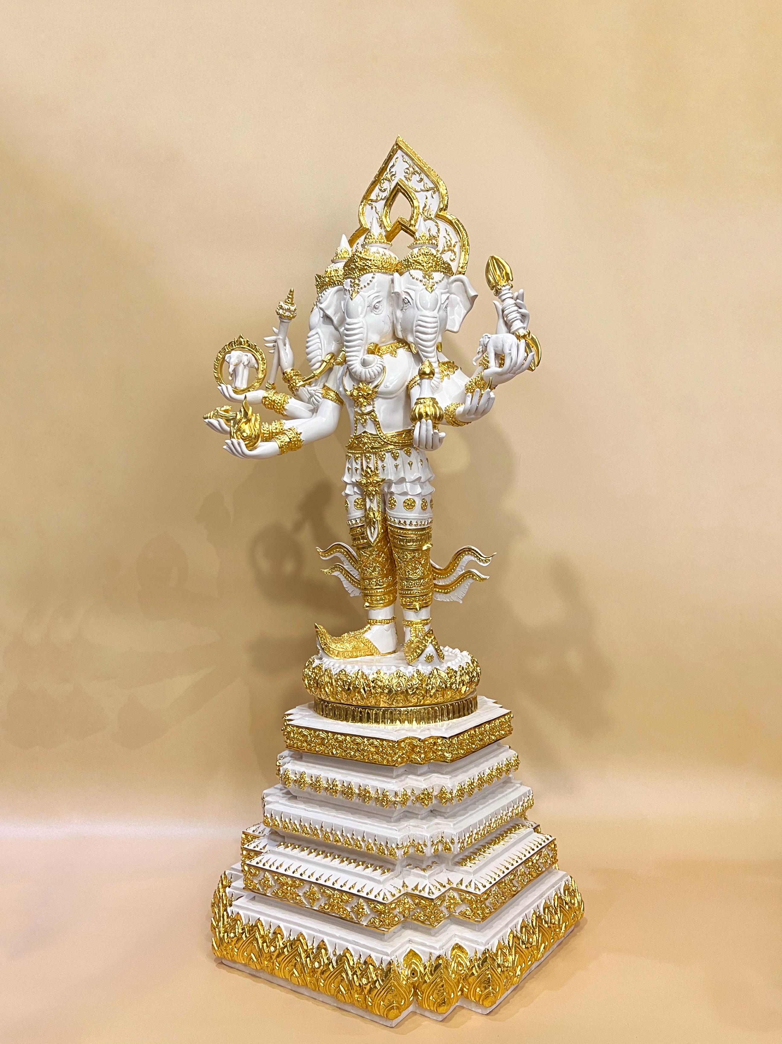 พระพิฆเนศ ปางตรีมุขคณปติ หน้าตัก 12 นิ้ว