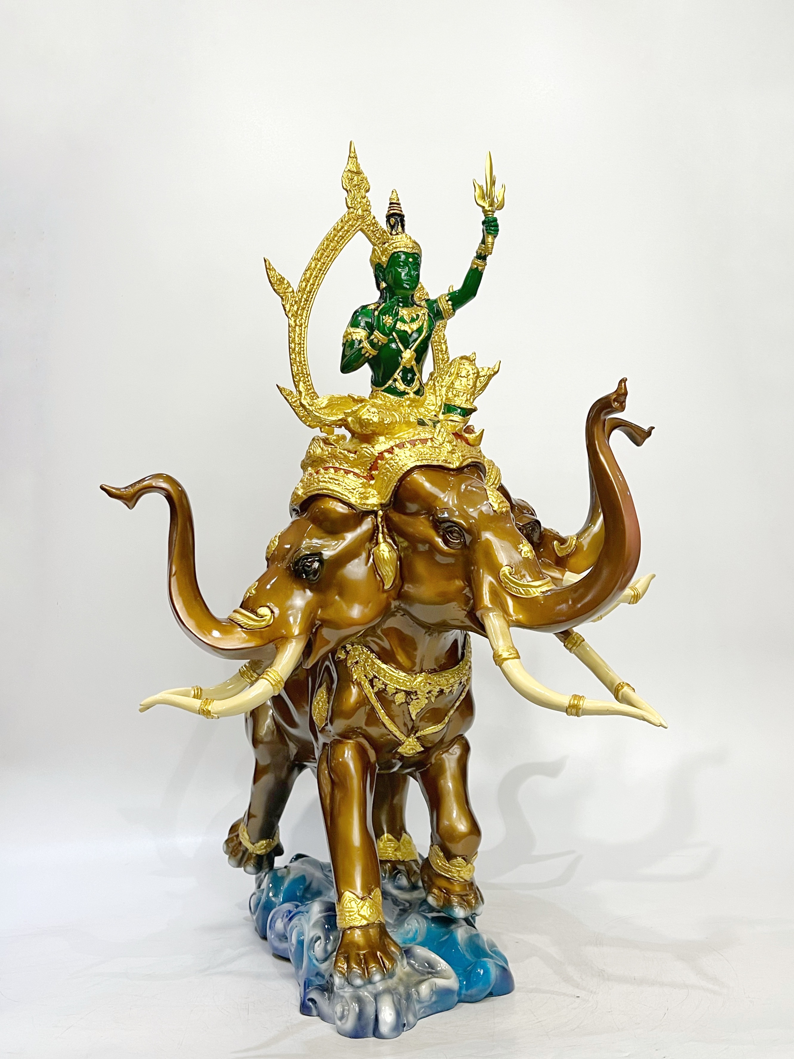 พระอินทร์ทรงช้างเอราวัณ สูง 27 นิ้ว