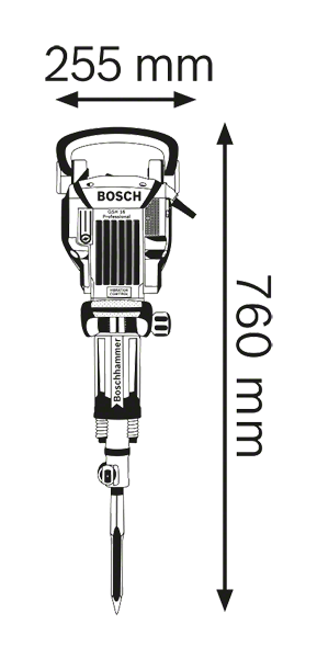 Bosch รุ่น GSH 16-30 สว่านเจาะทำลาย