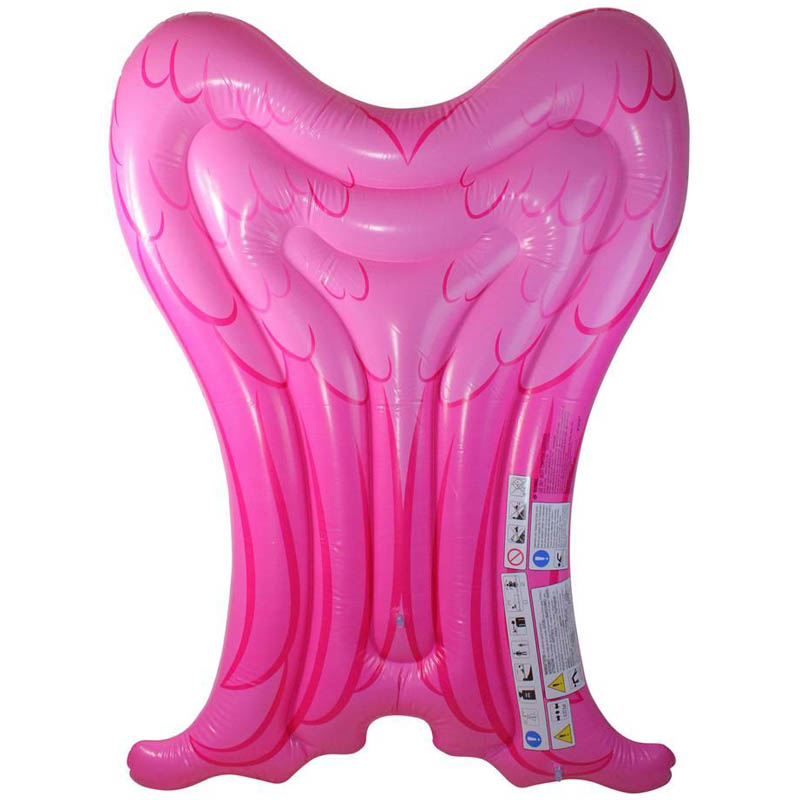 แพยางปีกนางฟ้า สีชมพู Inflatable Pink Angel Wings Float