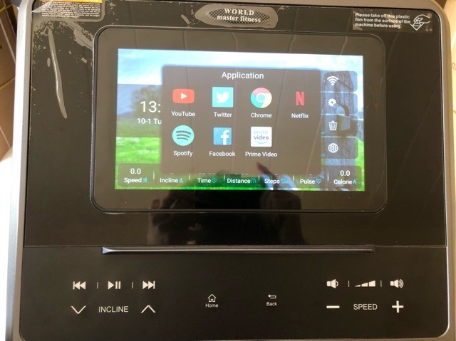 ลู่วิ่งไฟฟ้า WORLD MASTER รุ่น YK-ET1801C เล่นเกมส์APP ZWIFTได้