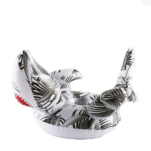 ที่วางแก้วเป่าลม ฉลาม Inflatable Shark Cup Holder