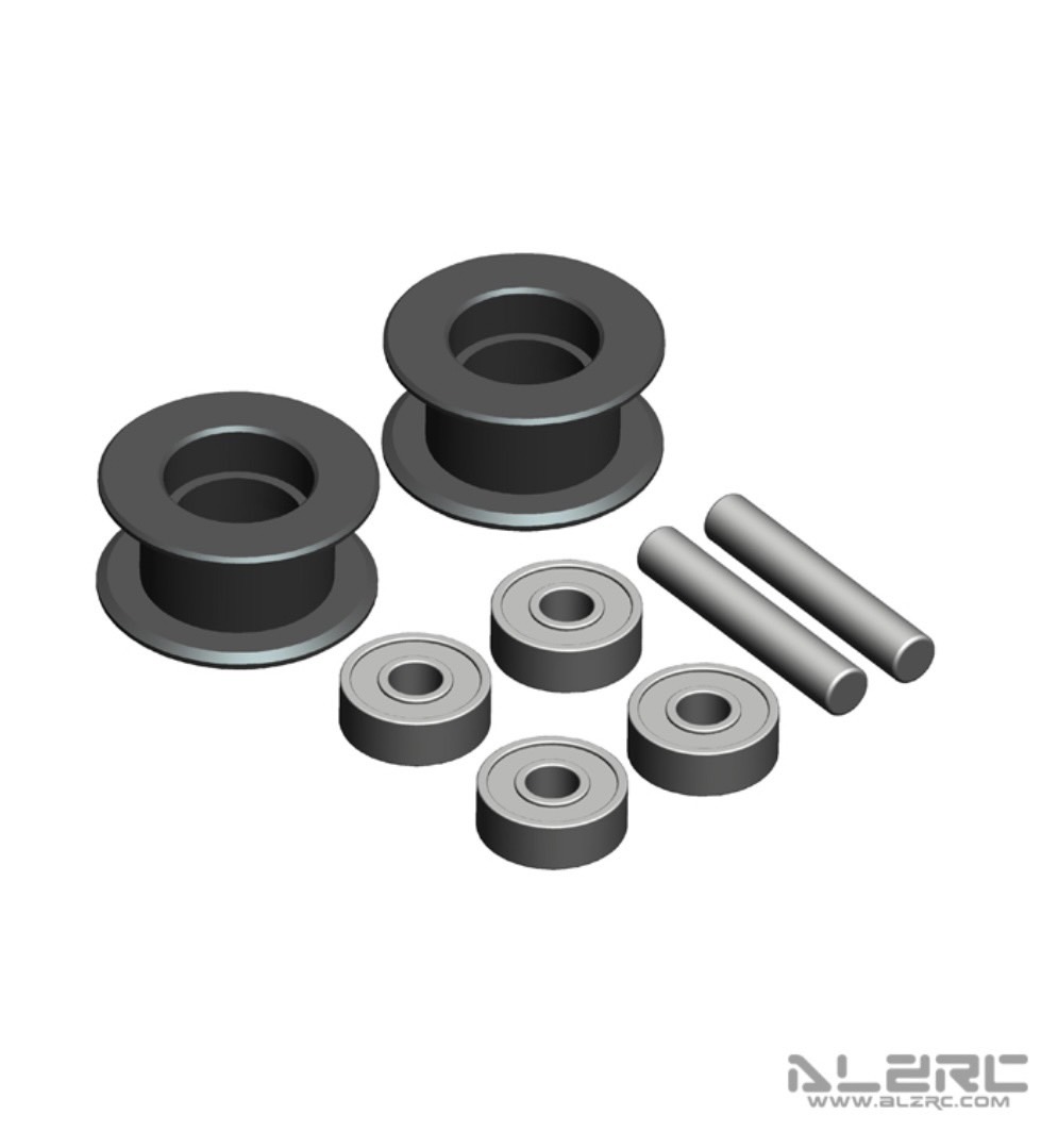 DX380-22S # Devil X380 Plastic Tail Belt Idler - Front
