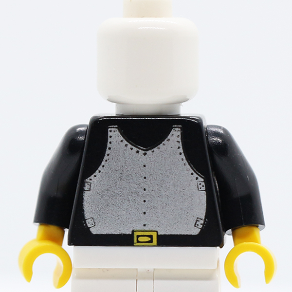 Castle Breastplate Pattern / Black Arms / Yellow Hands
