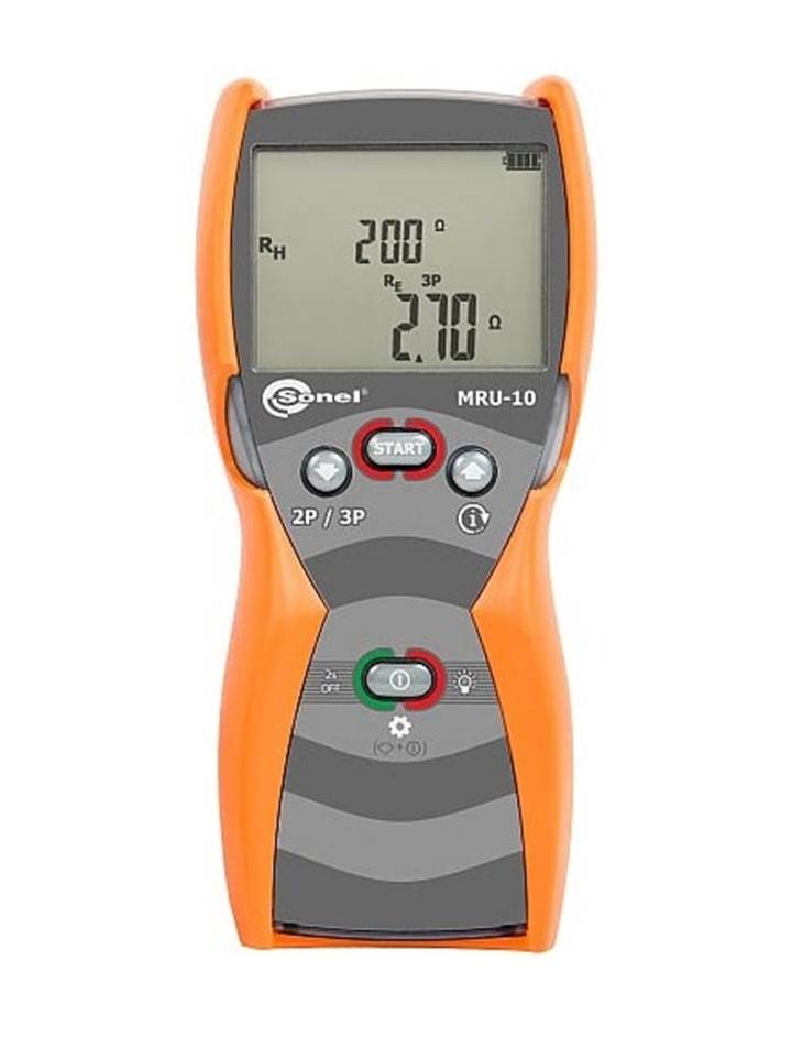 SONEL MRU-10 เครื่องทดสอบความต้านหลักดินของระบบไฟฟ้าแบบ 2/3 หลัก