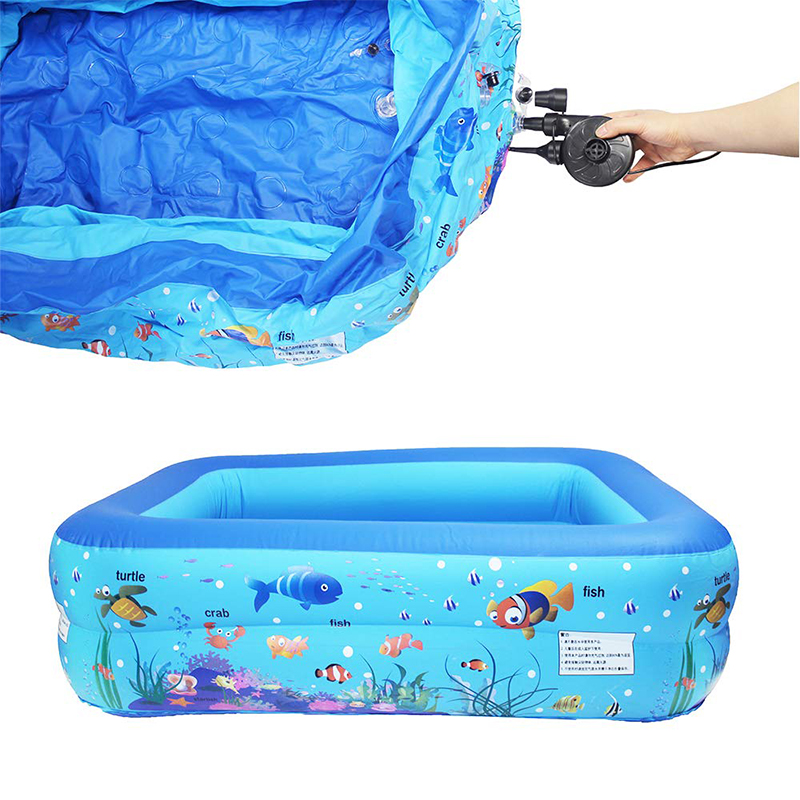 สระน้ำ สระน้ำเป่าลม ขนาด 110 cm - สีฟ้า Inflatable Pool Blue