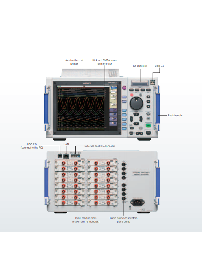 HIOKI MR8827 เครื่องบันทึกข้อมูล (MEMORY HiCORDER, Max. 32ch Analog to 64ch Logic)