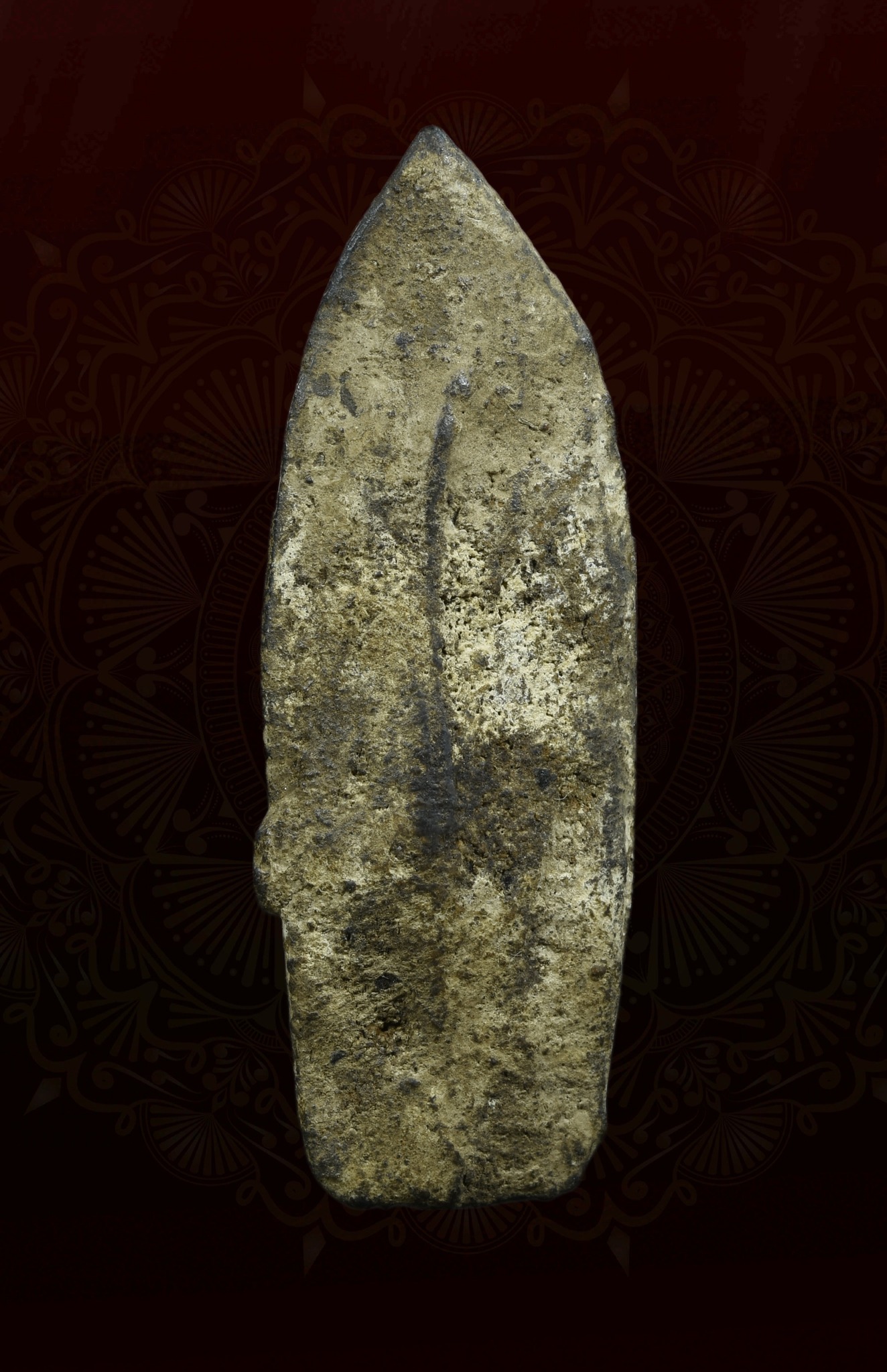 พระปางลีลาฐานบัว เนื้อว่าน หน้ากากเงิน