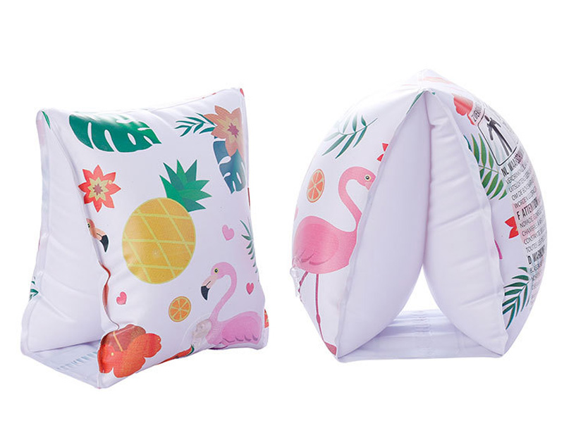 ปลอกแขนว่ายน้ำสำหรับเด็ก ลายผลไม้ ฟลามิงโก้ Inflatable Flamingo Arm Band for kid