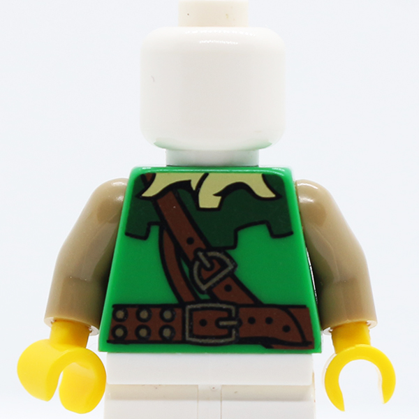 CS01 Forestman with Tan Shirt Collar and Brown Belt Pattern / Tan Arms / Yellow Hands
