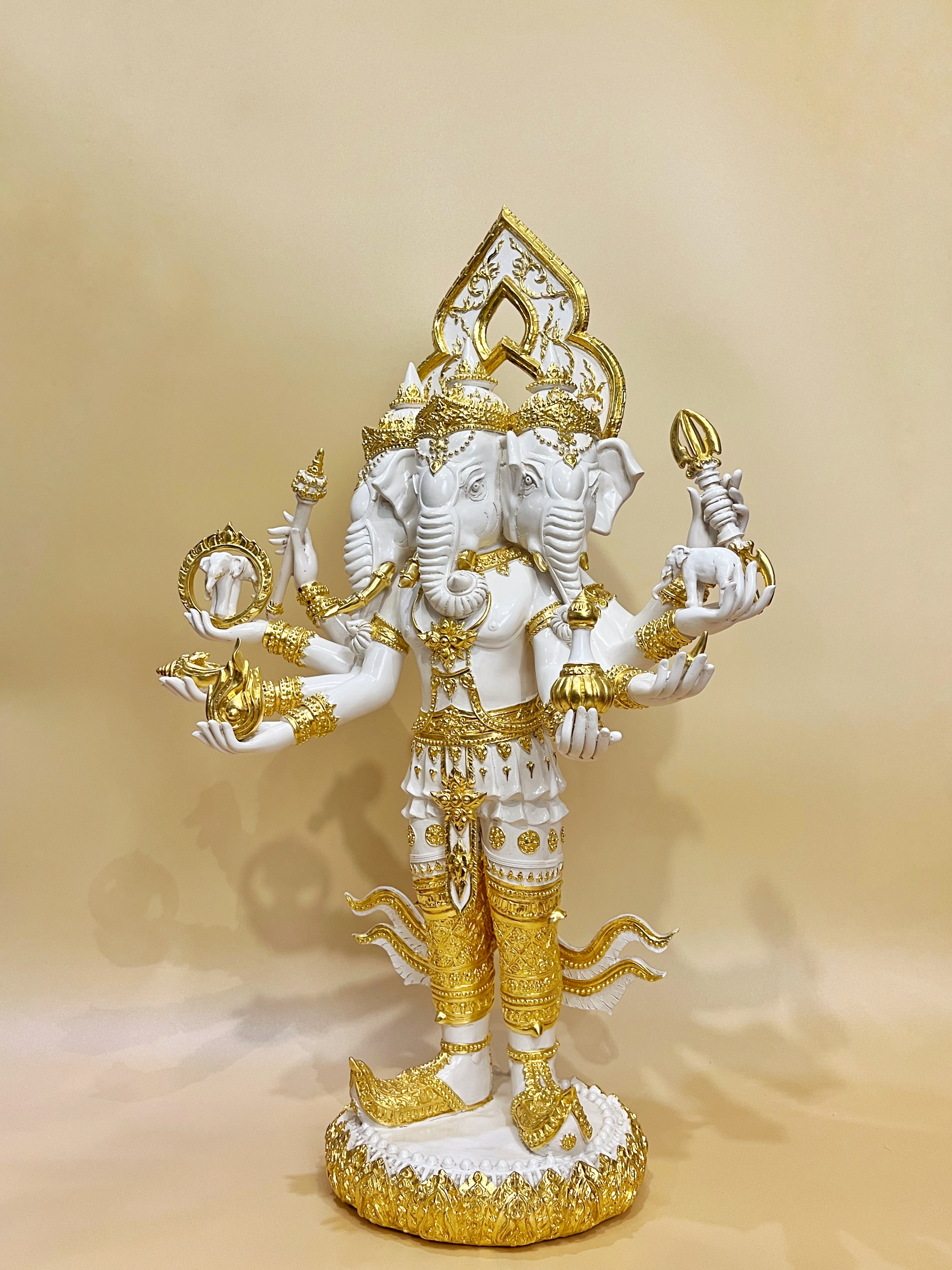 พระพิฆเนศ ปางตรีมุขคณปติ หน้าตัก 12 นิ้ว