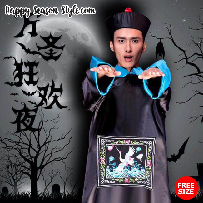 ชุดแฟนซี ฮาโลวีน halloween ผีกองกอย ชุดขันที ชุดผี สไตล์ ผีจีน ผีกัดอย่ากัดตอบ