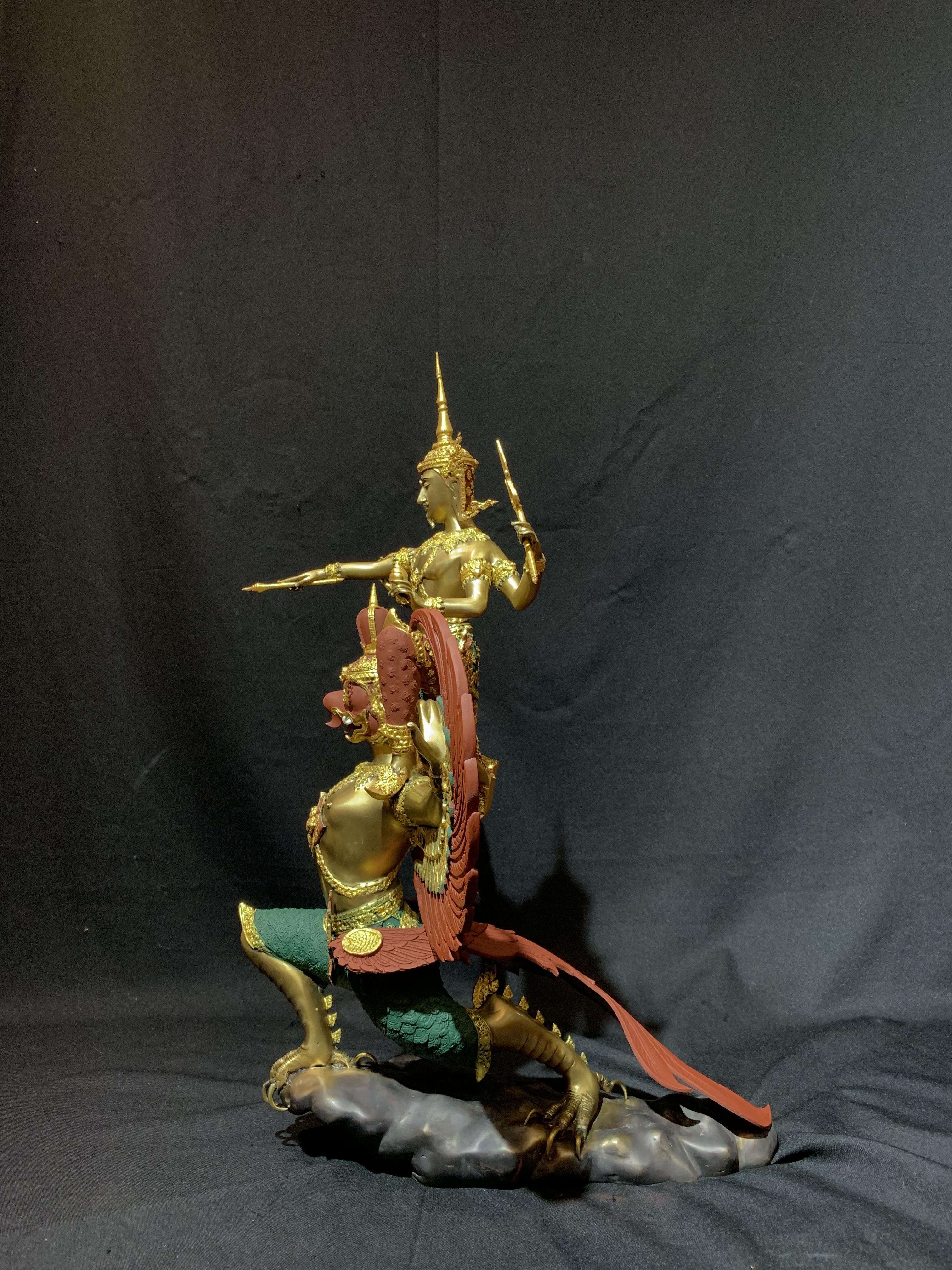 พระนารายณ์ทรงครุฑ หน้าตัก 9 นิ้ว