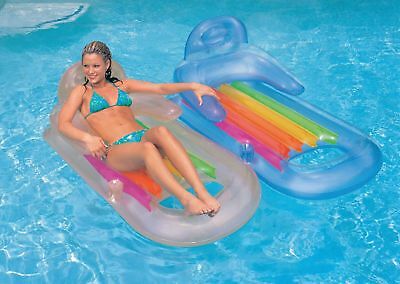 INTEX เก้าอี้แพยางลอยน้ำ พร้อมช่องวางเท้า INTEX Chair Pool Float