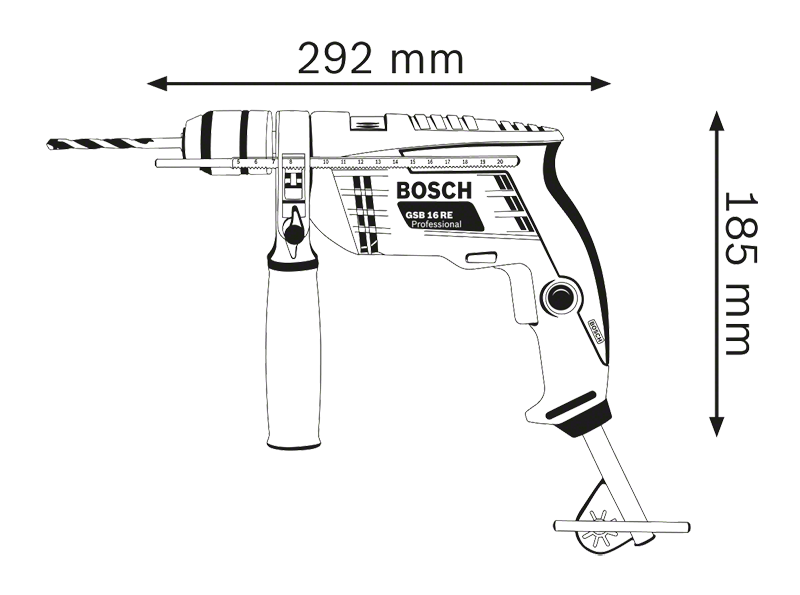 Bosch รุ่น GSB 16 RE สว่านกระแทก