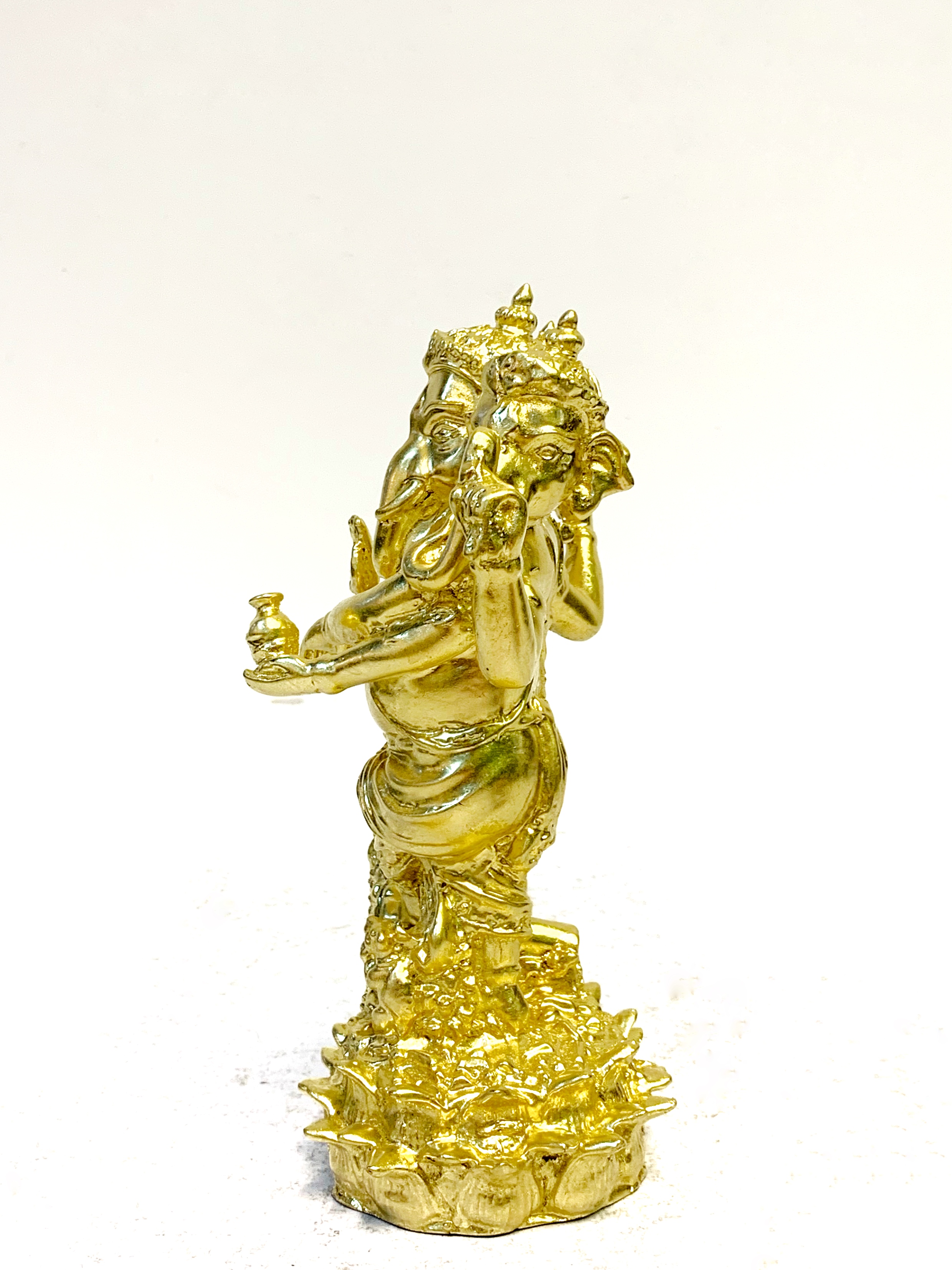 พระพิฆเนศ 3 เศียรนาฏราช สูง 7 นิ้ว พร้อมตู้กระจก