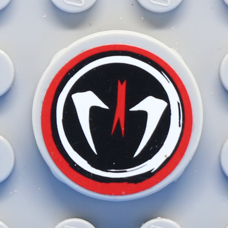 Tile, Round 2 x 2 with Ninjago Fangpyre Pattern (Sticker) - Set 9443