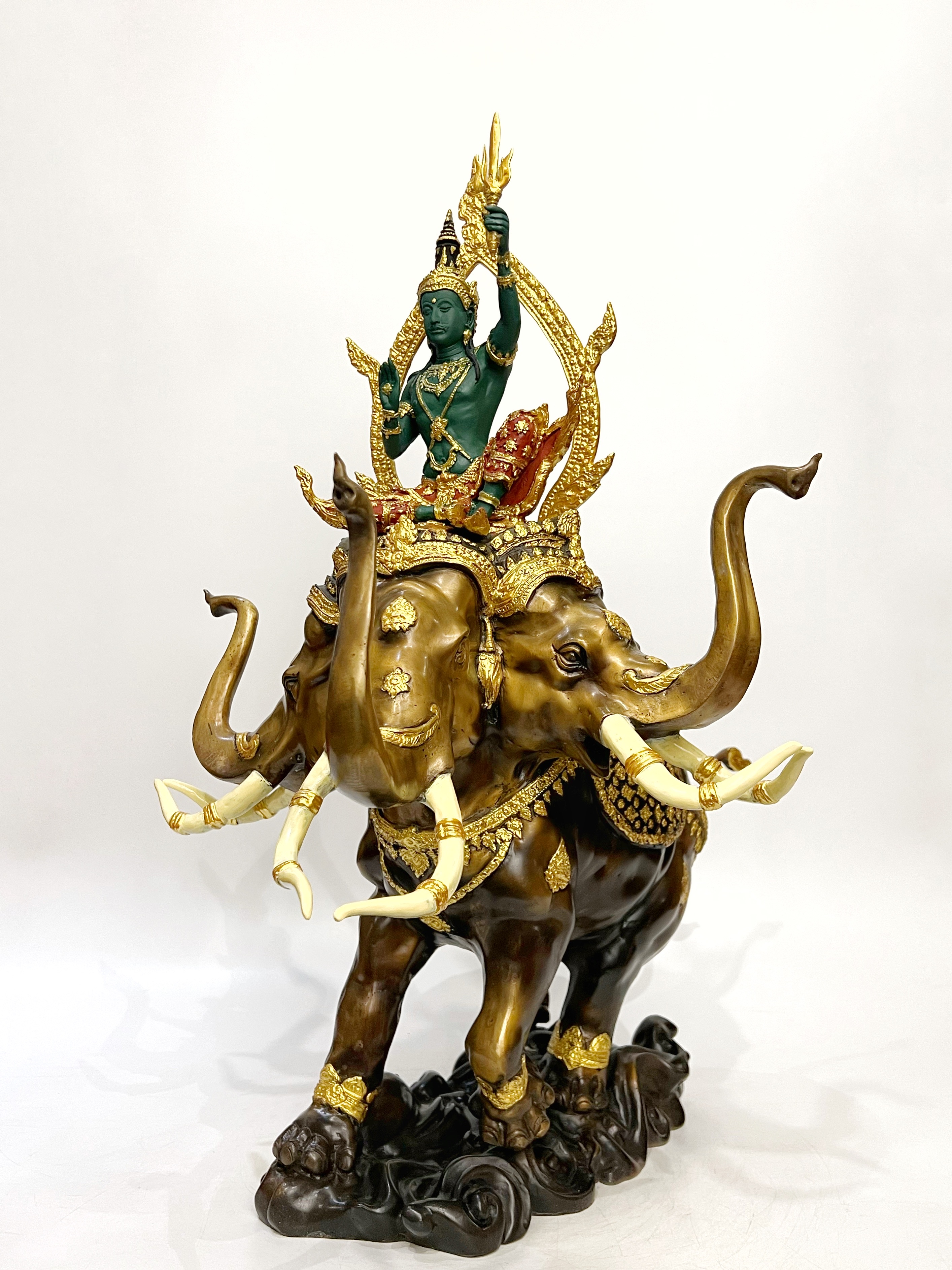 พระอินทร์ทรงช้างเอราวัณ สูง 27 นิ้ว